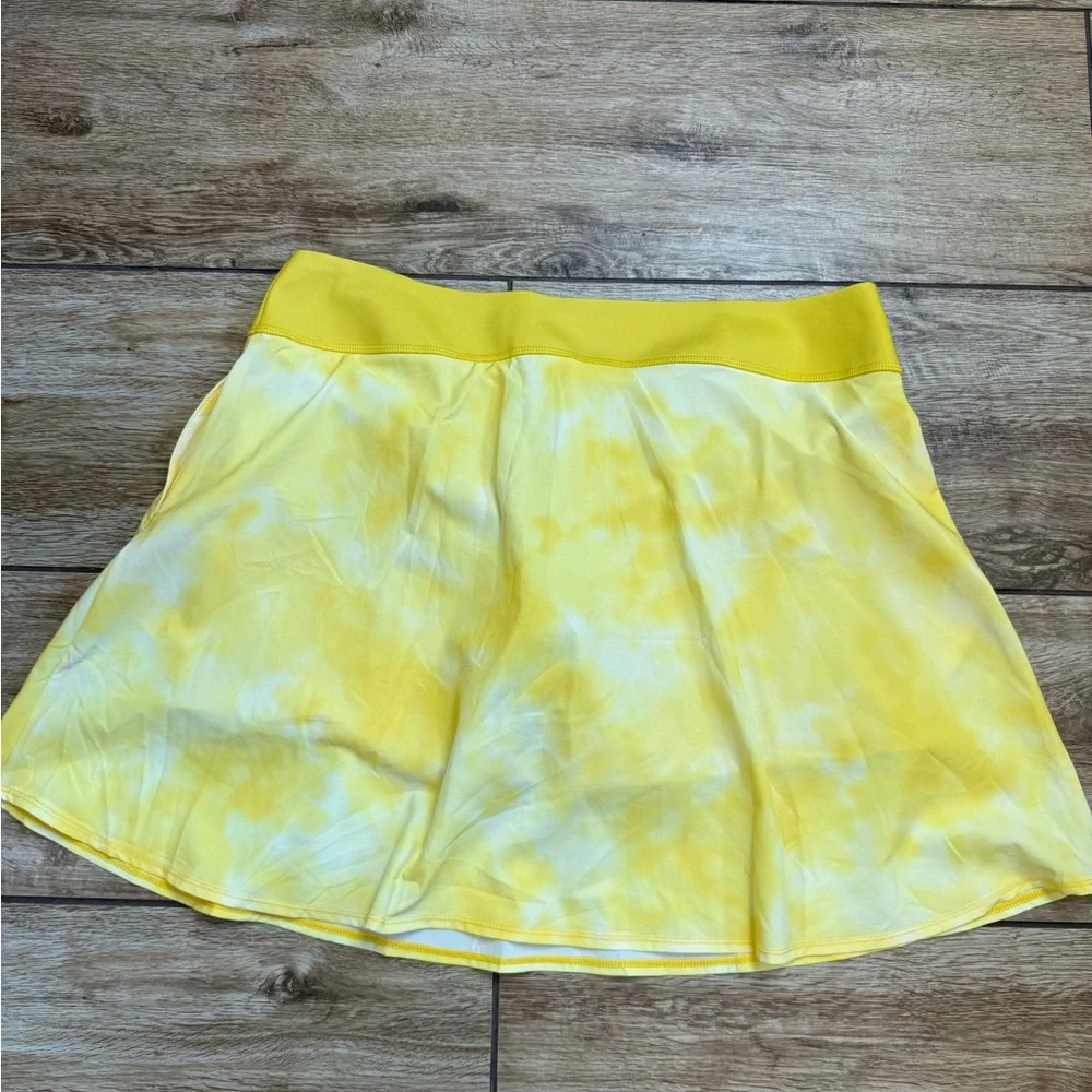 PUMA Golf Pwrshape Skirt Skort Yellow Tie Dye Size XXL 2XL NEW WITH TAGS! POCKET - Picture 4 of 15